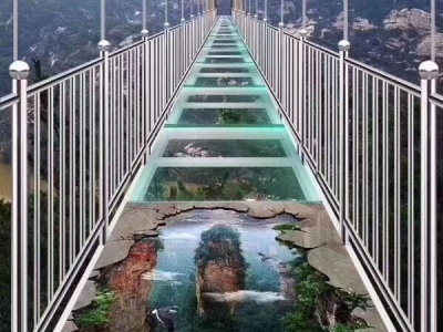 HY-玻璃栈道LED透明显示屏